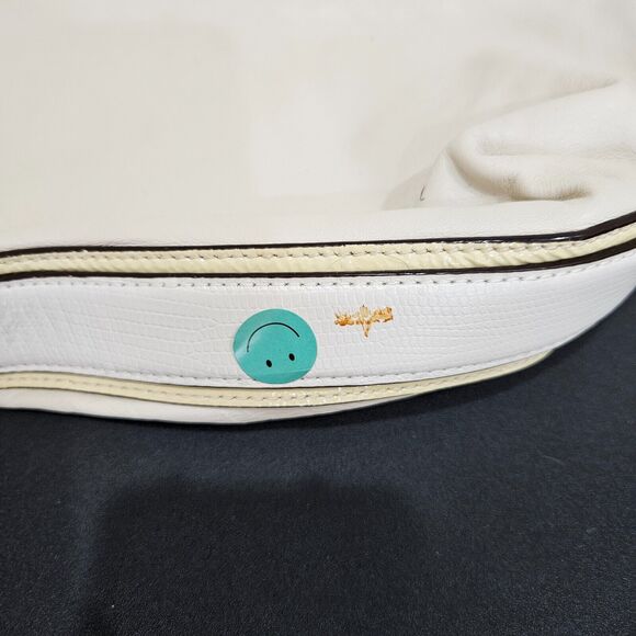 Coach Colette Signature Hobo Bag Leather Cream Shoulder Strap Casual Work Travel - Picture 14 of 16